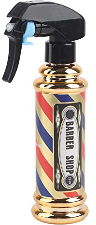 TIKATARER Barber Spray Bottle, 150ml Barber Water Spray Bottle Spray Bottle For Hair with High Precision Nozzle For Barber Shops, Hair Salons, and Home Styling Needs (Gold)