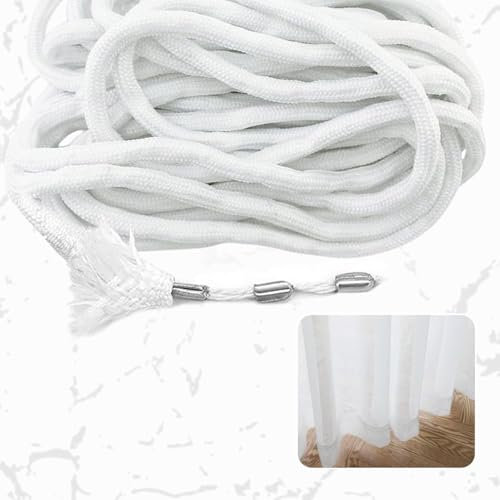 LinJunnz Bleiband für Gardinen,10mBleikette, 50g/m, fügt Faltenwurf Hinzu Gardinenbeschwerer Unten, Glatte Aufhängung Perfekte Falten Bleiband für Vorhänge Gardinenstoffe, Moskitonetz Gardinenanhänger