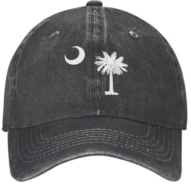 Baseballkappe Palmetto-Bäume In South Carolina Baseballkappe Für Herren Damen Sonnenschutz Vintage Basecap Mit Schweißband Basecap Kappe, Für Jungen, Laufender, Reisen