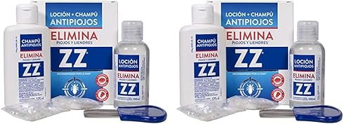 Zz Loción Antipiojos Y Champú, Tamaño Único, Pack de 1 (Paquete de 2)