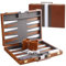 DASIAUTOEM Backgammon Set, Brettspiel, Backgammon Koffer, Backgammon Holz, Brettspiele, Zusammenklappbares und tragbares Backgammon Set für Unterwegs