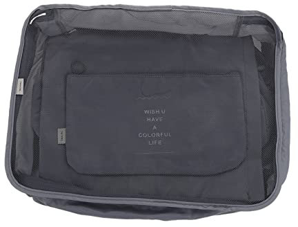 LIFKOME Kosmetiktasche Reisen Aufbewahrungstasche Kleidersortiertasche Reiseaufbewahrungstasche Tragbare Kleidung Beutel Polyester Kosmetik Tasche Kompakt Leicht