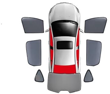 Parasol Interior Magnético Coche Visera Marco Parabrisas Delantero Cortina Parasol Ventana Lateral Trasera Bebé Protector para Suzuki para Vitara LY 2015-2023 2024 Lateral Ventana Parasol(7PCS)