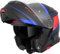 Bogotto H271 Taog Bluetooth Klapphelm, schwarz matt/rot/blau, M