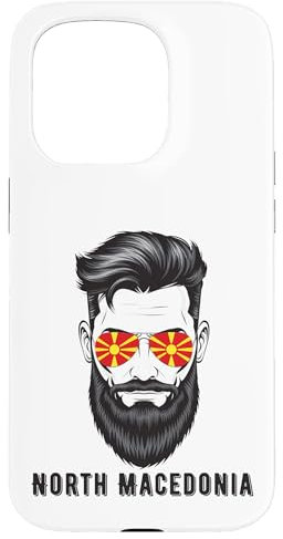 iPhone 15 Pro Macedonian Man North Macedonia Patriotic Macedonia Flag Case
