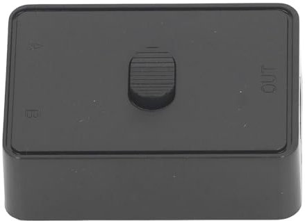 USB Printer Switch, Bi-Directional USB2.0 Switch 2 Computers Share Keyboard Mouse Scanner Printer, Two in One Out USB Sharing Switch with Thickened PCB Board, Case with Unique