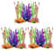 BESPORTBLE 3sets Plant Plastic Water Grass Chiller Fountain Submersible Aquarium Sand Tanks Fish Tank Plant Fish Aquarium Plants Aquarium Plant Small Air Pump for Fish Tank Bundle Pond 7pcs*3