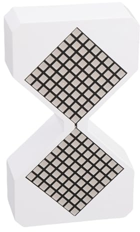 Elektronischer Sanduhr -Timer mit Unendlicher Schleifen -Countdown, Multi Funktionaler Dekorativer Digitaler Sanduhr mit Umgebungslicht für Tägliche Timing -Erinnerung in Home (White)