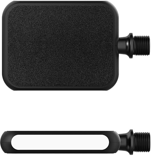 MOTOBICYCLES Micro Reflex-Pedale - das ideale Pedal für Rennrad für Trekking und Kinder Fahrrad, rutschfeste Plattform Fahrradpedale im Kleinformat mit Grip-Trittfläche ohne Pins, 9/16-Gewinde