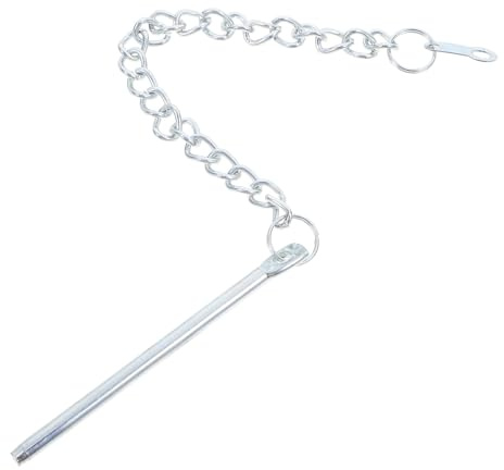 INOOMP Chaîne de Levage en Métal Robuste pour Parasol de Terrasse, Accessoire de Remplacement, Cordon D’Attache Solide pour Parasols D’extérieur de Jardin et Balcon, Fixation Anti-Vent