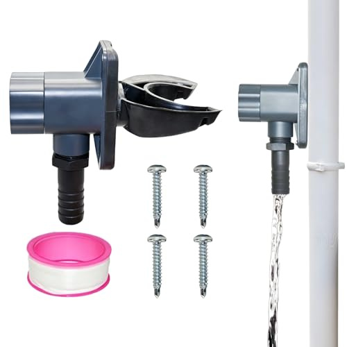 Regenwassersammler Regensammler für Fallrohr 70-110mm Regenrinnen Ablauf Regentonnen Verbinder für Dächer bis 80 m²