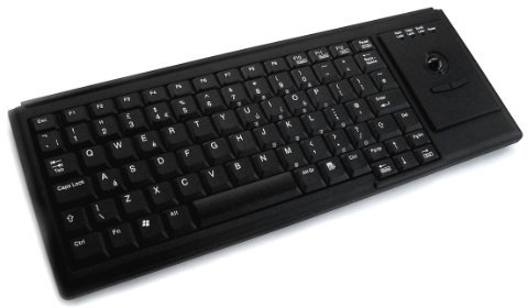 Accuratus K82D - USB Premium Mini Scissor Key Keyboard with Trackball
