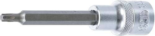 BGS 4467 | Bit-Einsatz | Antrieb 12,5 mm (1/2) | T-Profil (für Torx) T27 | Länge 100 mm | Chrom-Vanadium-Stahl | mit Rändelung