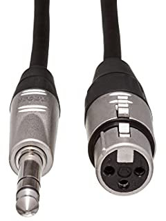 Hosa HXS-020 REAN XLR3F to 1/4 TRS Pro Balanced Interconnect Cable, 20 Feet