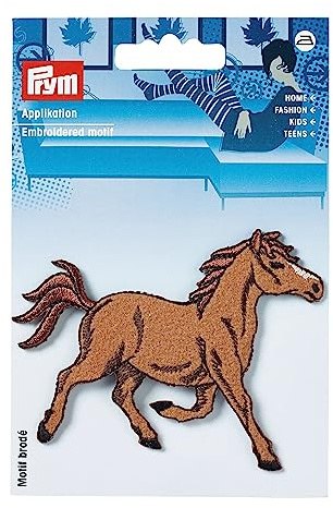 Prym, Trabendes Pferd, 1 Stück, Applikation, Braun
