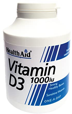 HealthAid Vitamin-D3 Vegetarian Tablets, 1000iu, Pack of 1000 Tablets