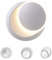 Chrasy Modern Wandleuchte 5W LED Wandlampe mit einstellbar Abstrahlwinkel Modern LED Deckenleuchte Eisen Leuchten Lampen Spotlicht für Schlafzimmer, Wohnzimmer, Korridor (Weiß)