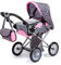 Bayer Design 13666AA Puppenwagen City Star mit Tasche, höhenverstellbarer Griff, wandelbar als Puppenjogger, herausnehmbare Tragetasche, integrierter Korb