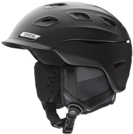 SMITH Vantage Round Contour Fit Snow Helmet in Matte Black, Size Large