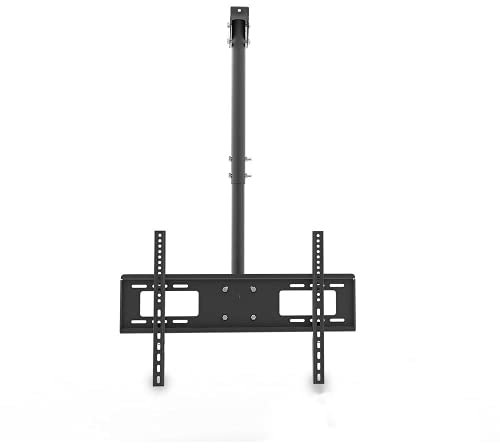 Bonnlo Swiveled Arm TV Ceiling Stand,TV Ceiling Mount Bracket for 32-70 inch Plasma/LCD/LED Screen,Tilt Range 5°to-15°,Max Weight 50Kg VESA 600×400