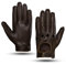 MGGM collection Herren Leder Autohandschuhe Touchscreen Lederhandschuhe Ungefüttert,BrarnKamel,XL