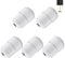 PERFETSELL 5 PCS Cord Connector for Light Pull, Metal Blind Pull Cord Ends White Light Pull Cord Joiner Weighted Acorn Cord Tassels for Ceiling Switches Shower Blinds Fan Cord Pull