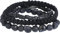 Rock Rebel by EMP Unisex schwarzes Armband 3er Set - Totenkopf-, Baumwoll- und Perlenarmband Standard