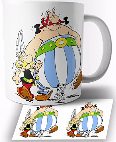 TusRelojes Asterix and Obelix Tasse en Céramique Blanche 325ml Mug