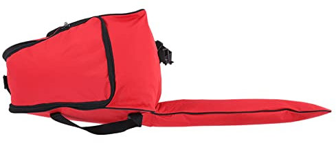 Chainsaw Carrying Bag,plplaaoo Chainsaw Bag, Protection Universal Chainsaw Storage Box, Waterproof Oxford Cloth Portable Storage Bag Lawn Mower Compatible (Bright Color)(Red)