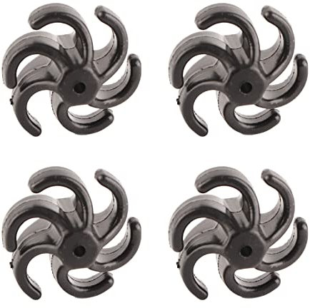 Bogenschießen-Bogensaiten-Stabilisator,4 StüCke BogenschießEn Bogen String Stabilisator Gummi Recurve Compound Bogen Bowstring SchalldäMpfer Schock DäMpfer (Schwarz)