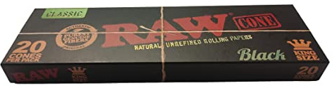RAW BLACK CONI PRE-ROLLATI KING SIZE - 20 PZ