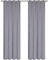 Ystyle Gardinen 2er Set, Thermovorhang Kälteschutz, Outdoor Vorhang Wetterfest Mit Ösen, Verdunkelungsvorhang, Vorhänge Blickdicht, Curtains Wohnzimmer, Thermovorhang Hitzeschutz, Grau