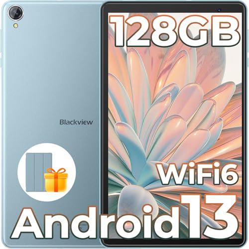 Blackview Android 13 Tablet Tab50WIFI, 8+128GB/2TB WIFI 6 Tablets, 8 inch Tablet HD+ IPS, Kids Tablets with Parental Control Mode, Bluetooth 5.0, Type C, 2 Years Warranty with Case.