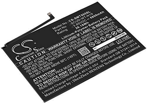 TCTK Akku 6800mAh Kompatibel mit [Samsung] Galaxy Tab A7 10.4 2020, SM-T500, SM-T503, SM-T505, SM-T510 Ersetzt GH81-19691A, GH81-22315A, SCUD-WT-N19