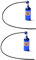 Vadillo 2X Bouteille D'azote NOS en MéTal Simulé pour Le DéFenseur de Voiture sur RC Au 1/10, D90 D110 TRX4 Axial Scx10 90046, Bleu