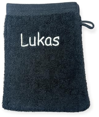 Waschlappen mit Name Bestickt, Baden/waschen