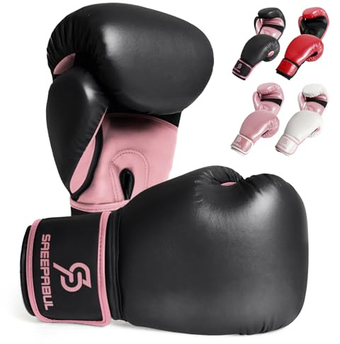 SAEEPABUL S200 Boxing Gloves for Men and Women Suitable for Boxing Kickboxing Mixed Martial Arts Maui Thai MMA Heavy Bag Fighting Training Raspberry, 14oz