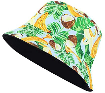 kosopse Jungkook Merch Kreativer Druck Fischerhut Mode Lässig Basin Hut Frauen Doppelseitiger Eimerhut Herren Sonnenhut Fischerhut (Brown-C, One Size)