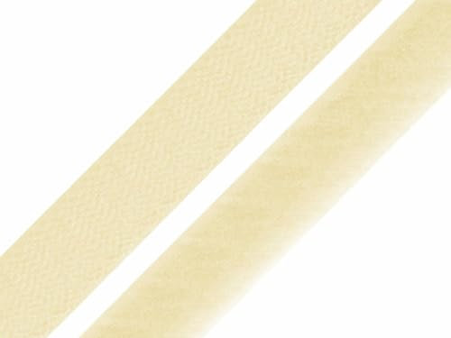 5 Meter Klettband zum Annähen Klettverschluss BAND (creme, 40mm Breit - 5 Meter)