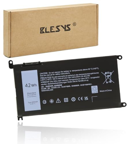 BLESYS WDX0R Akku für Dell Inspiron 5570 5770 7570 7580 5567 Serie WDXOR P69G P69G001 P88G P35E P35E001 Ersatzakku [11.4V 42Wh]