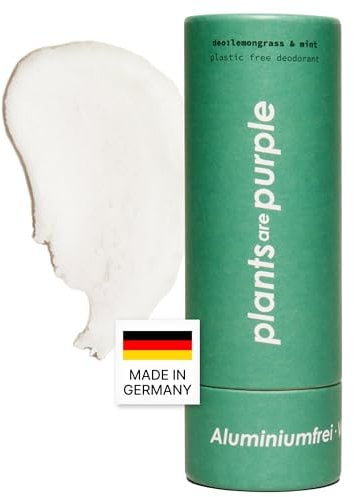 Natürlicher Deostick lemongrass & mint - ohne Aluminium I Effektiver Schutz gegen Schweißgeruch mit Natron, Sheabutter und Maisstärke I Für Damen und Herren I Für alle Hauttypen I Vegan