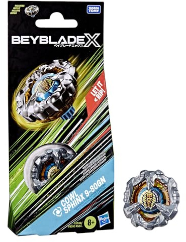 Beyblade X Cowl Sphinx 9-80GN Booster Pack Set with Defense Type Top; Authentic Takara Tomy Battle Tops Games/Toys for Boys and Girls 8+