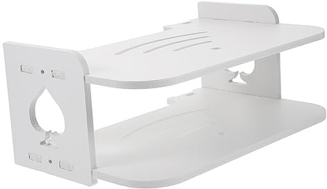 CORHAD Router Wandregal Multifunktionales Aufbewahrung Von Routern Dekoration Und Für Und Schlafzimmer Mit Belüftungsöffnungen Wärmeableitung