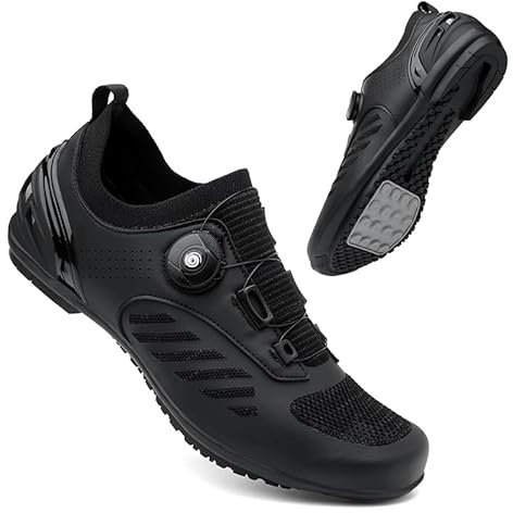 Mateju Fahrradschuhe für Herren und Damen, Moden Rennrad und Schuhe mit Gummisohle rutschfeste Atmungsaktive No-Lock MTB Fahrradschuhe Unisex Radsportschuhe Draussen