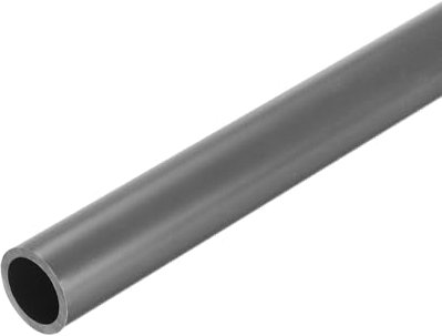 QUARKZMAN PVC Rohr, Durchmesser 19.4mm Länge 300mm Rund Kunststoffrohr für Garten, Aquarium, Wasserleitung, Kabelkanal, lüftungsrohr(Grau)