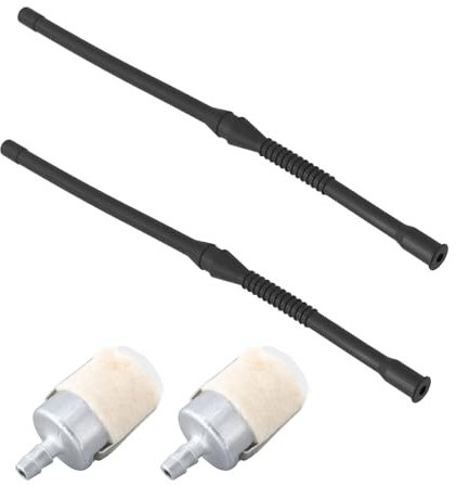 LT Easiyl Lot de 2 Filtres de Conduite de Carburant pour Tronçonneuse Tuyaux de Gaz Tuyau de Remplacement Tuyau de Carburant Tuyau d'essence Compatible avec Husqvarna 162SE 266 266SE