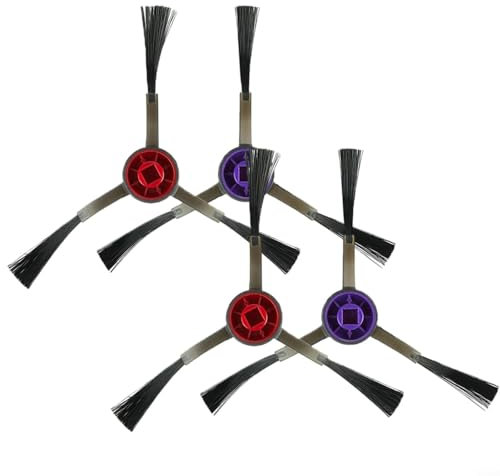 BlissfulAbode Lot de 4 brosses latérales d'angle de rechange pour robot aspirateur et balai Eureka NERE10s E10S