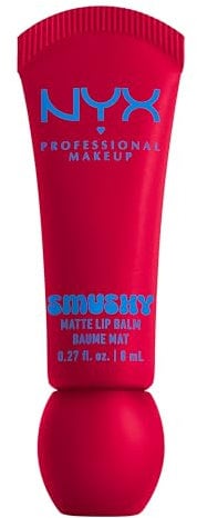 NYX Professional Makeup Lip Balm, matte, aufbaubare Farbe, angenehmes Tragegefühl, einzigartiger, süßer Duft, Smushy Matte Lip Balm, Sassy Stuff