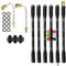 Varita de extensión para lavadora a presión, paquete de 9 herramientas de limpieza de canalones, extensión de lanza de lavadora a presión compatible con Karcher K Series K2 K3 K4 K5 K6 K7, lanza de
