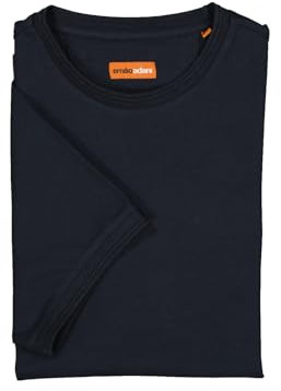emilio adani Herren Herren T-Shirt Uni, Saphirblau, 38629, Saphirblau in Größe L